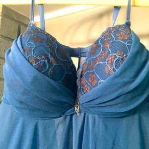 Ambrielle Sexy Blue Teddy